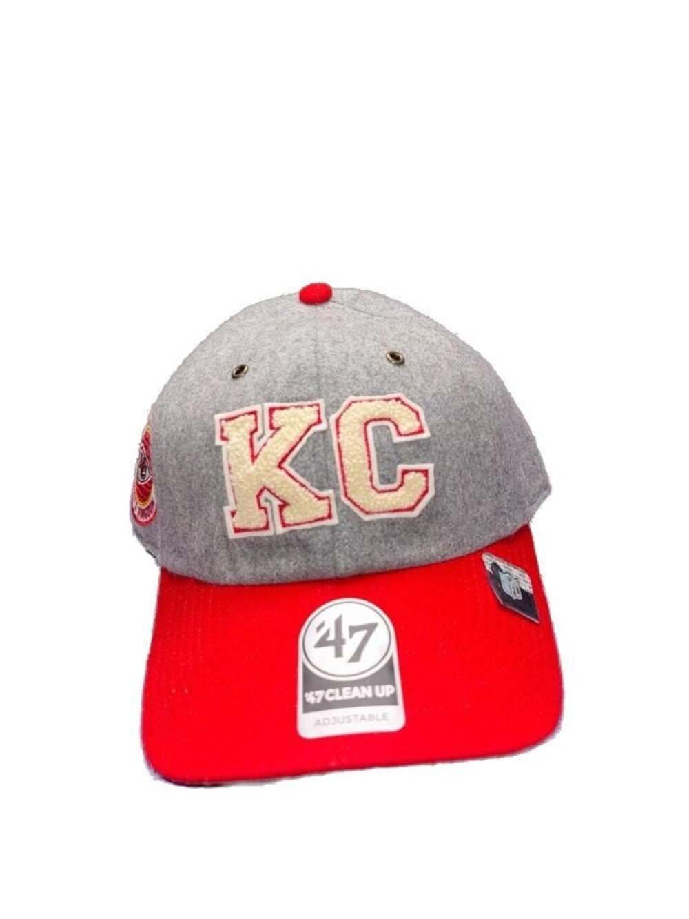 Unisex Stoney Clover Lane x '47 Gray/Red Kansas City Chiefs wool Adjustable Hat
